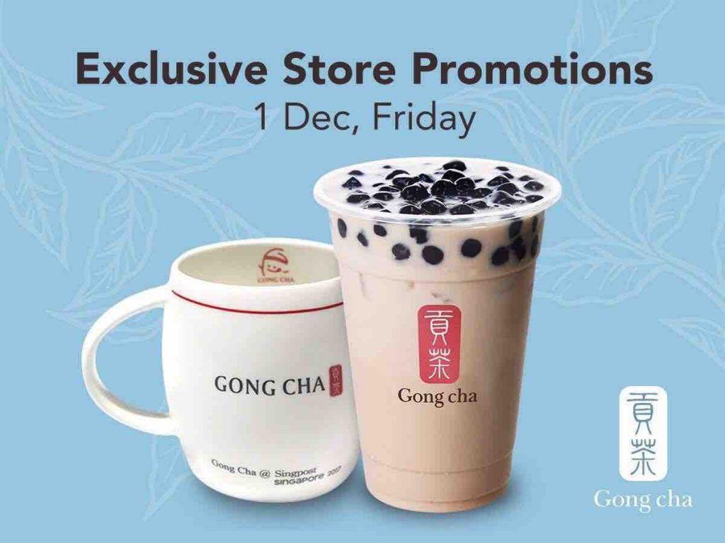 Gong Cha Singapore 99 FREE Gong cha Drinks Giveaway Opening Promotion 1 Dec 2017 | Why Not Deals