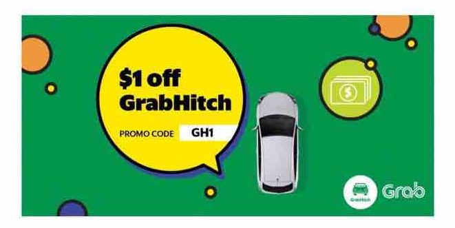 Grab Singapore $1 Off GrabHitch Rides GH1 Promo Code 4-10 Dec 2017