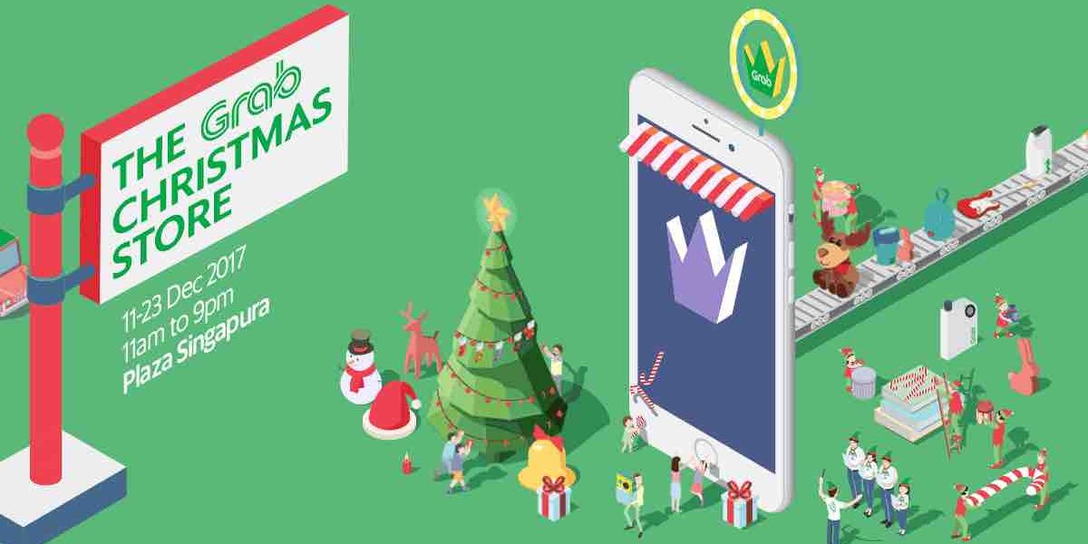 Grab Singapore Christmas Store at Plaza Singapura from 11-23 Dec 2017