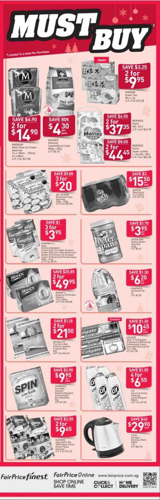 NTUC FairPrice Singapore Your Weekly Savers Promotions 21-27 Dec 2017 | Why Not Deals 3