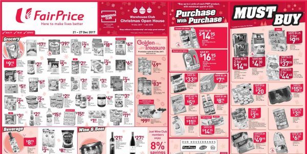 NTUC FairPrice Singapore Your Weekly Savers Promotions 21-27 Dec 2017