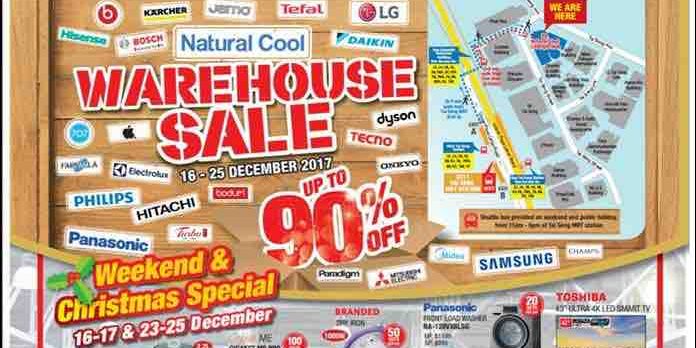 Singapore Electronics Warehouse Sale Up to 90% Off Promotion 16-25 Dec 2017