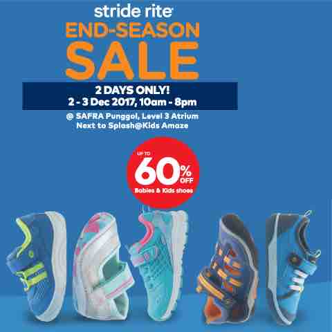 Stride Rite Singapore End-Season Clearance Sale Up to 60% Off Promotion 2-3 Dec 2017 | Why Not Deals
