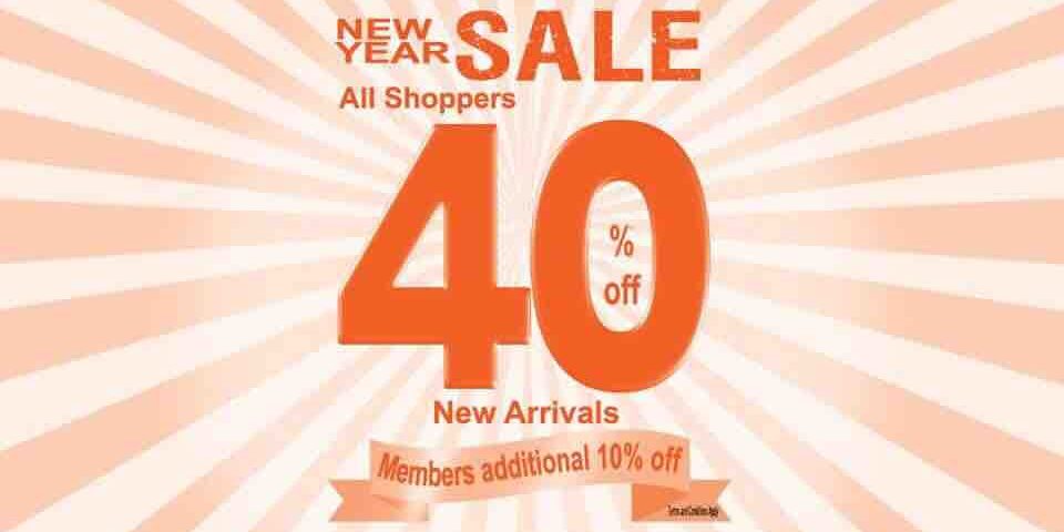 World of Sports Singapore New Sale Sale 40% Off Promotion ends 1 Jan 2018