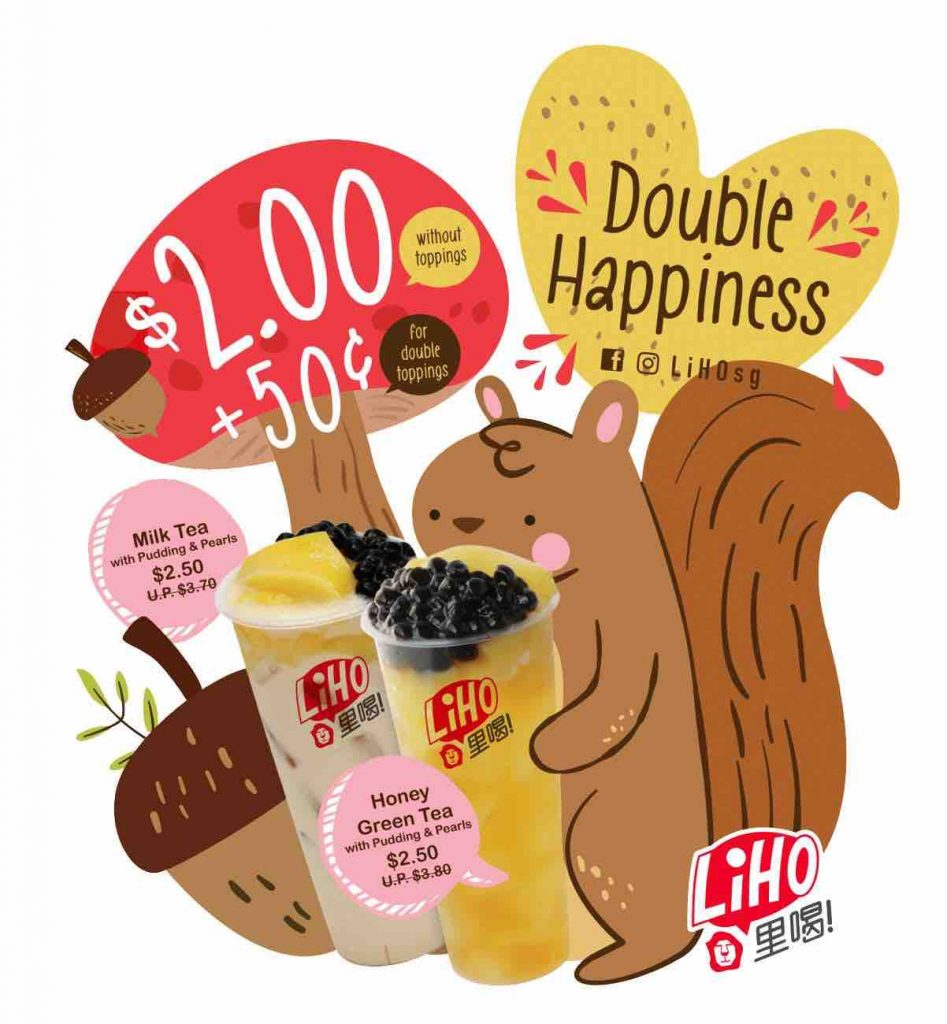 LiHo Singapore $2 Milk Tea or Honey Green Tea Promotion Starting 1 Jan 2018 | Why Not Deals
