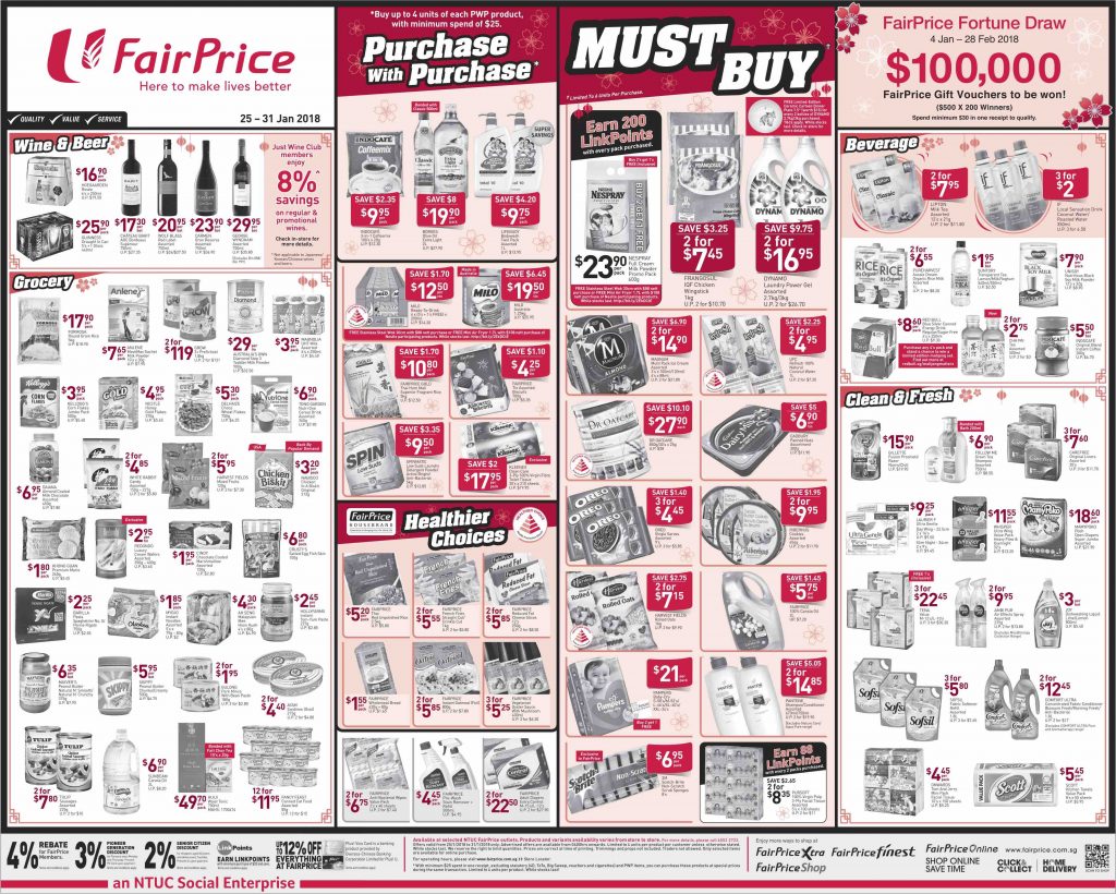 NTUC FairPrice Singapore Your Weekly Saver Promotion 25-31 Jan 2018 | Why Not Deals 1