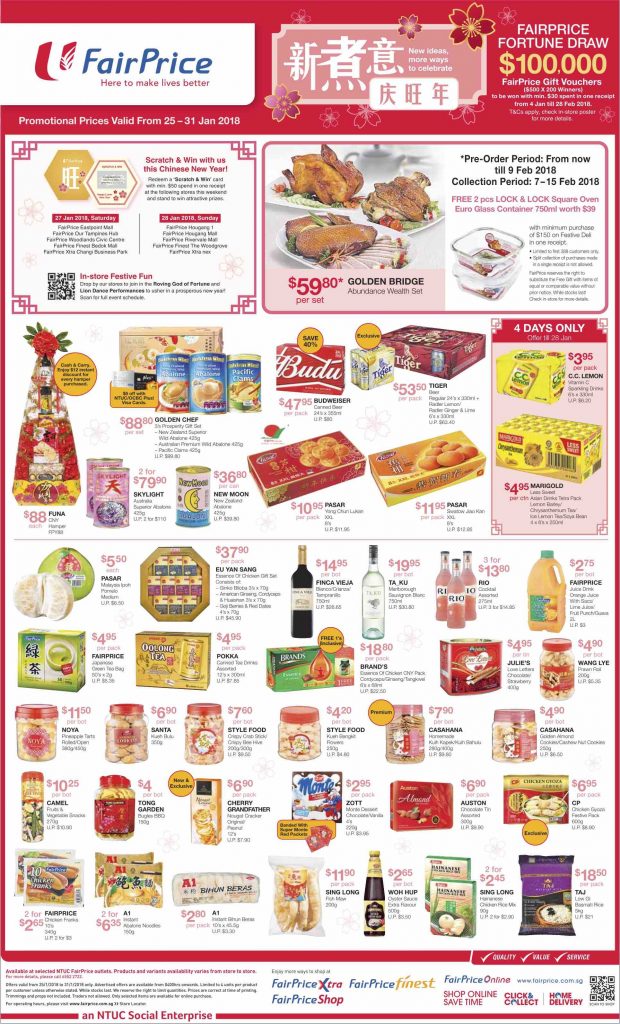 NTUC FairPrice Singapore Your Weekly Saver Promotion 25-31 Jan 2018 | Why Not Deals 2