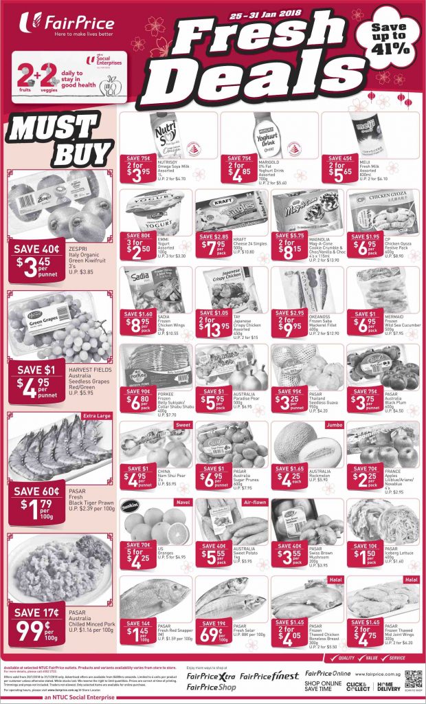 NTUC FairPrice Singapore Your Weekly Saver Promotion 25-31 Jan 2018 | Why Not Deals 4