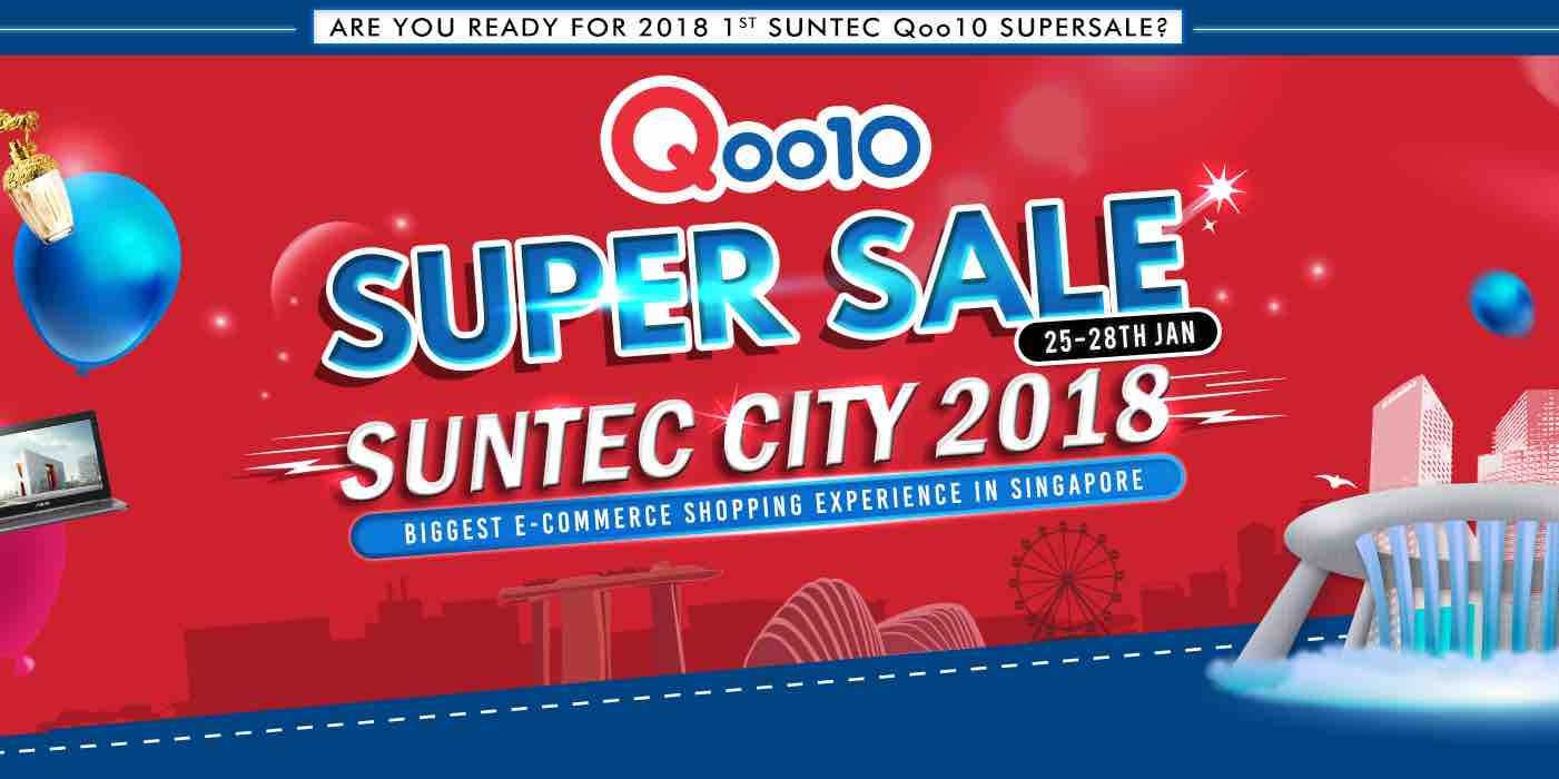 Qoo10 Singapore CNY Super Sale 2018 at Suntec City from 25-28 Jan 2018