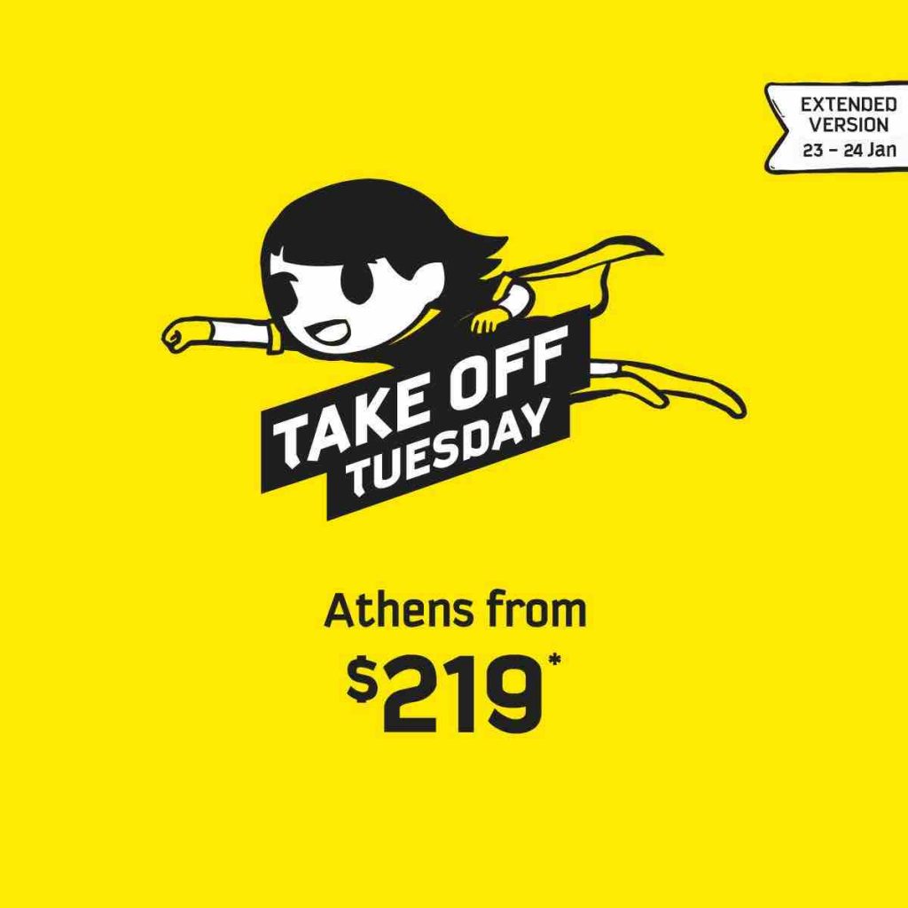 Scoot Singapore Take Off Tuesday Extended Version Promotion 23-24 Jan 2018 | Why Not Deals