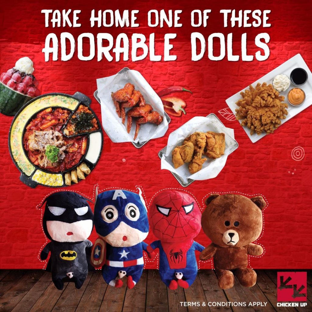 Chicken Up Singapore Adorable Dolls Giveaway at Buangkok Outlet ends 1 Mar 2018 | Why Not Deals