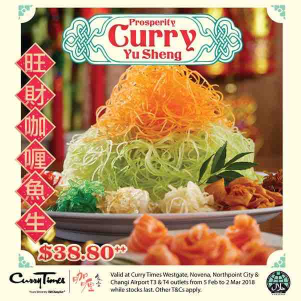 Curry Times Singapore Chicken Pumpkin Yam Rice & Curry Yu Sheng from 5 Feb 2018 | Why Not Deals