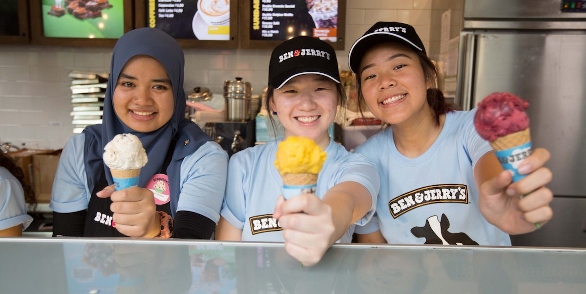 Ben & Jerry Singapore 40th FREE Cone Day is happening 12pm-8pm 10 April 2018