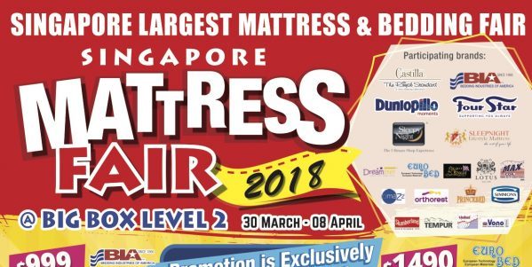 Big Box Singapore Mattress Fair Up to 75 Off Promotion 30 Mar – 8 Apr 2018