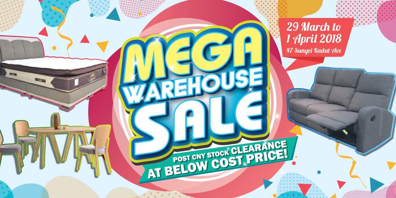 Novena Singapore Mega Warehouse Sale POST CNY Clearance 29 Mar – 1 Apr 2018