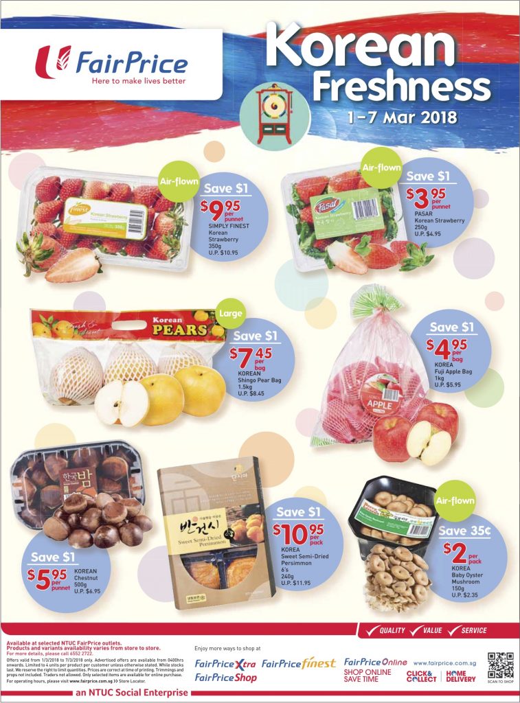 NTUC FairPrice Singapore Your Weekly Saver Promotion 1-7 Mar 2018 | Why Not Deals 1