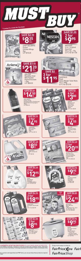 NTUC FairPrice Singapore Your Weekly Saver Promotion 1-7 Mar 2018 | Why Not Deals 2