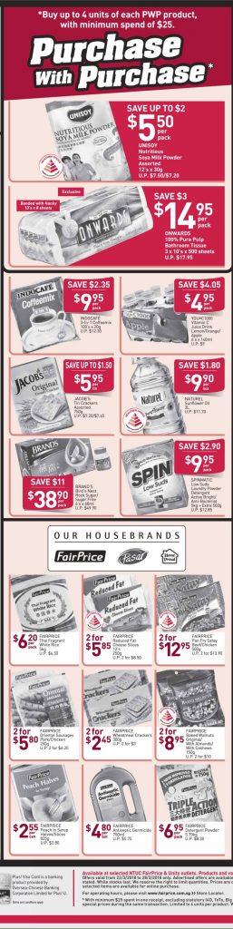 NTUC FairPrice Singapore Your Weekly Saver Promotion 22-28 Mar 2018 | Why Not Deals 3