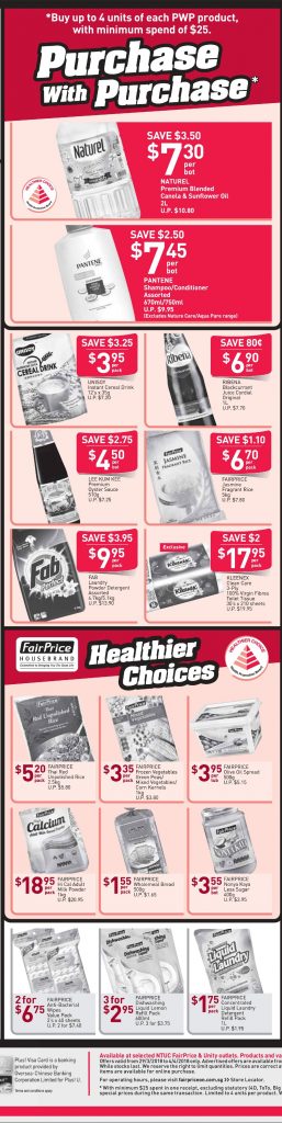 NTUC FairPrice Singapore Your Weekly Saver Promotion 29 Mar - 4 Apr 2018 | Why Not Deals 4