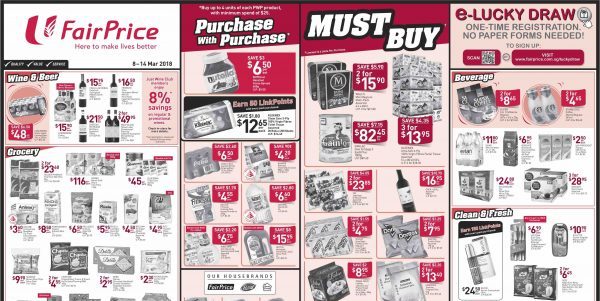 NTUC FairPrice Singapore Your Weekly Saver Promotion 8-14 Mar 2018