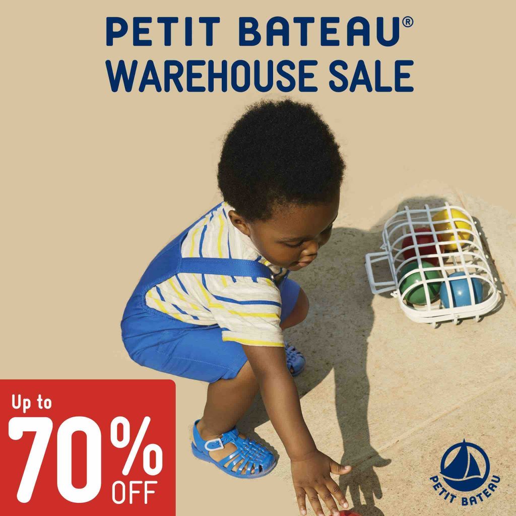 Petit Bateau Singapore 4 Days Warehouse Sale Up to 70% Off Promotion 14-17 Mar 2018 | Why Not Deals