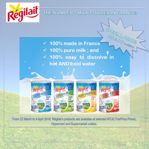Regilait Number 1 Milk Powder in France now in Singapore with Promotional Price $19.75 | Why Not Deals