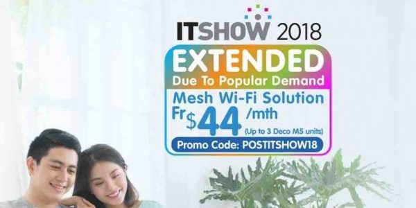 WhizComms Singapore IT Show Mesh Wi-Fi Solution Extended ends 31 Mar 2018