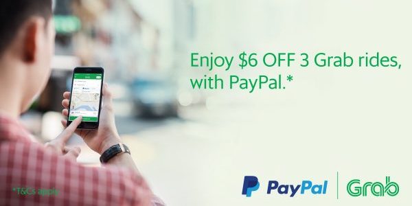 Grab Singapore $6 Off 3 Grab Rides with PAYPAL Promo Code 16-30 Apr 2018