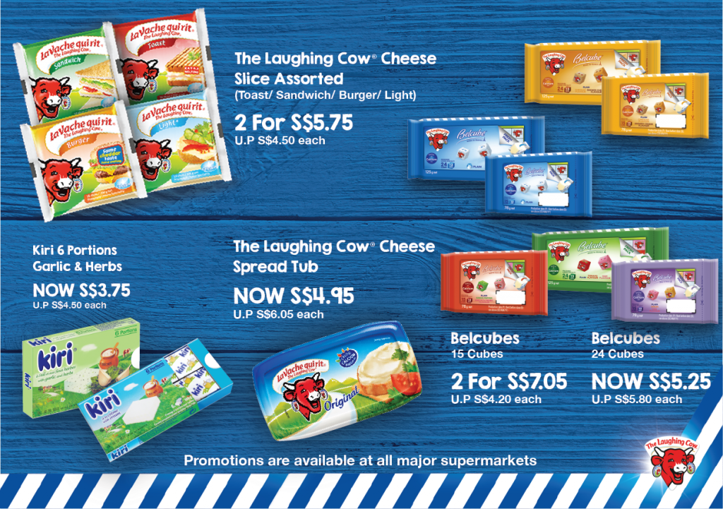Laughing Cow Singapore April Cheeses Promotion from 1-30 Apr 2018 | Why Not Deals 2