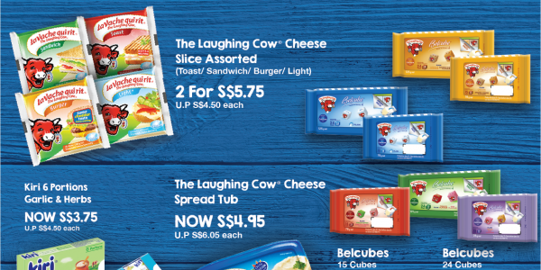Laughing Cow Singapore April Cheeses Promotion from 1-30 Apr 2018