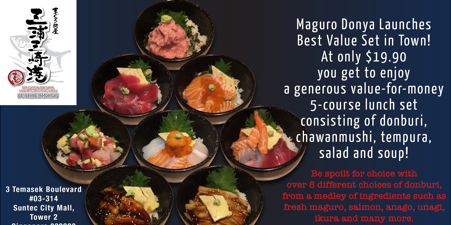 Maguro Donya Singapore $19.90 Value-for-money 5-course Best Value Set Promotion