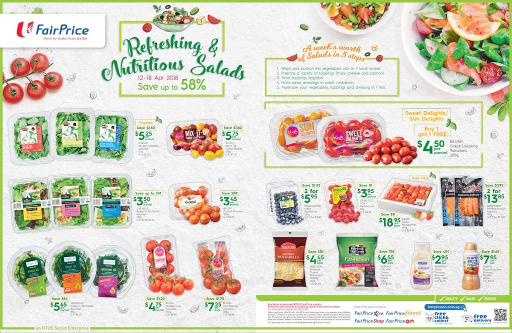 NTUC FairPrice Singapore Your Weekly Saver Promotion 12-18 Apr 2018 | Why Not Deals