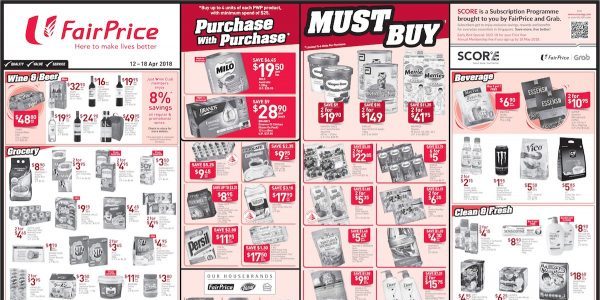 NTUC FairPrice Singapore Your Weekly Saver Promotion 12-18 Apr 2018