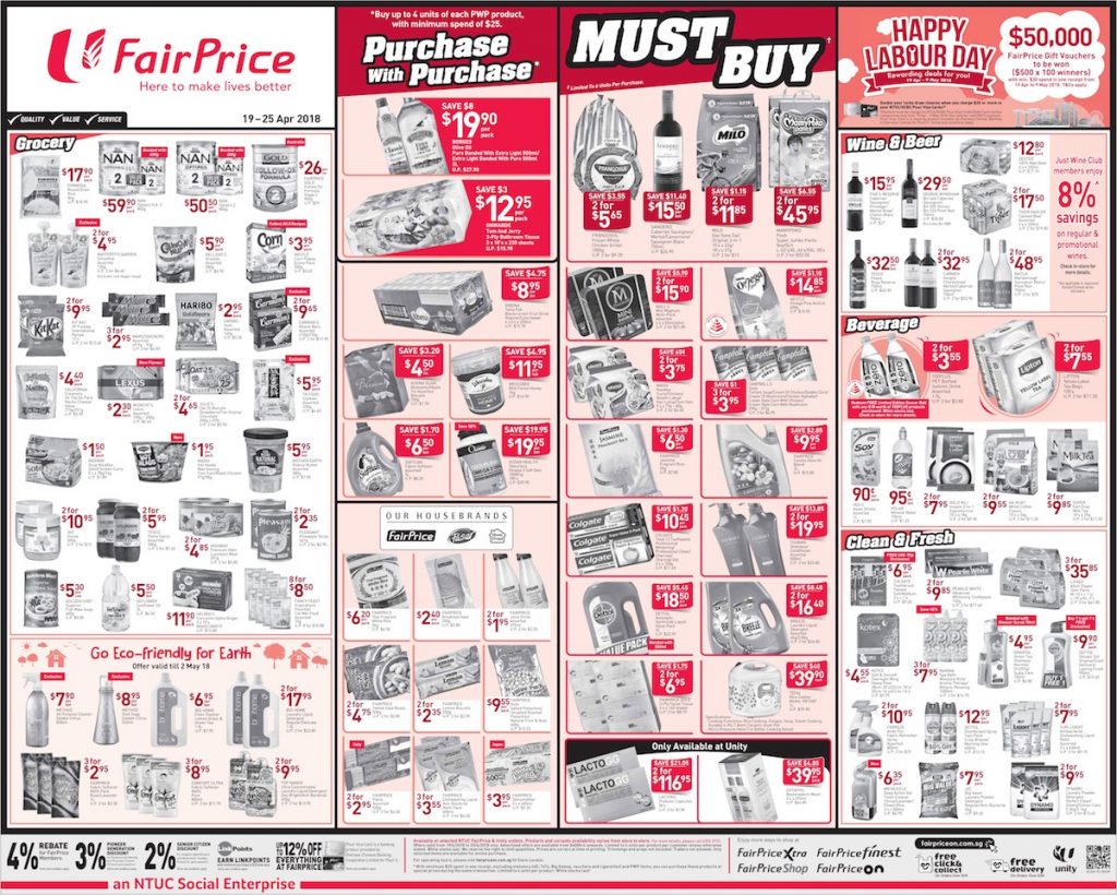 NTUC FairPrice Singapore Your Weekly Saver Promotion 19-25 Apr 2018 | Why Not Deals 2