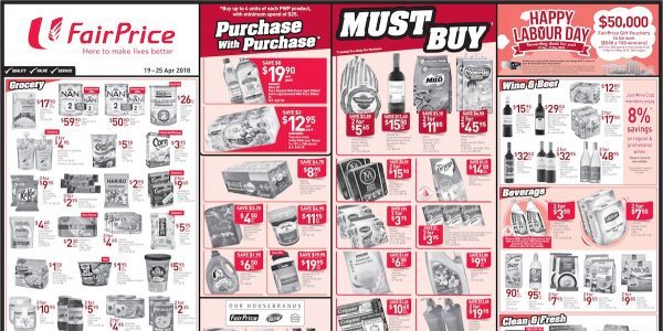 NTUC FairPrice Singapore Your Weekly Saver Promotion 19-25 Apr 2018