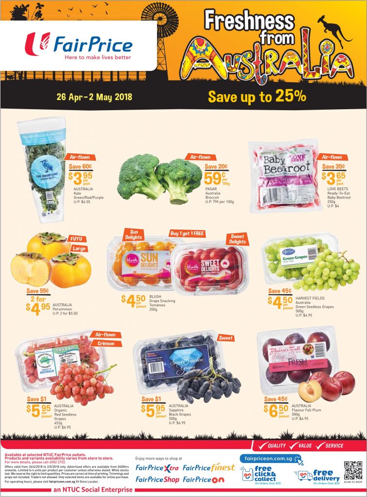 NTUC FairPrice Singapore Your Weekly Saver Promotion 26 Apr - 2 May 2018 | Why Not Deals 1