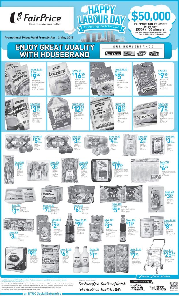 NTUC FairPrice Singapore Your Weekly Saver Promotion 26 Apr - 2 May 2018 | Why Not Deals 4