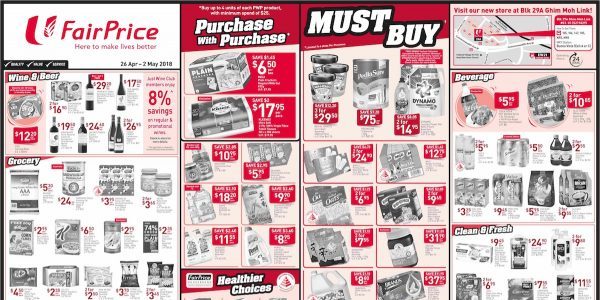 NTUC FairPrice Singapore Your Weekly Saver Promotion 26 Apr – 2 May 2018