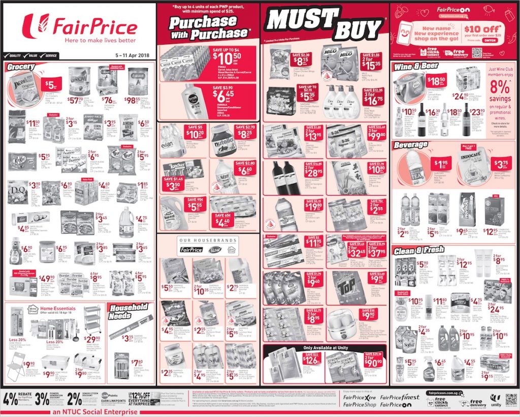 NTUC FairPrice Singapore Your Weekly Saver Promotion 5-11 Apr 2018 | Why Not Deals 4
