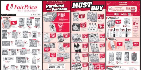 NTUC FairPrice Singapore Your Weekly Saver Promotion 5-11 Apr 2018