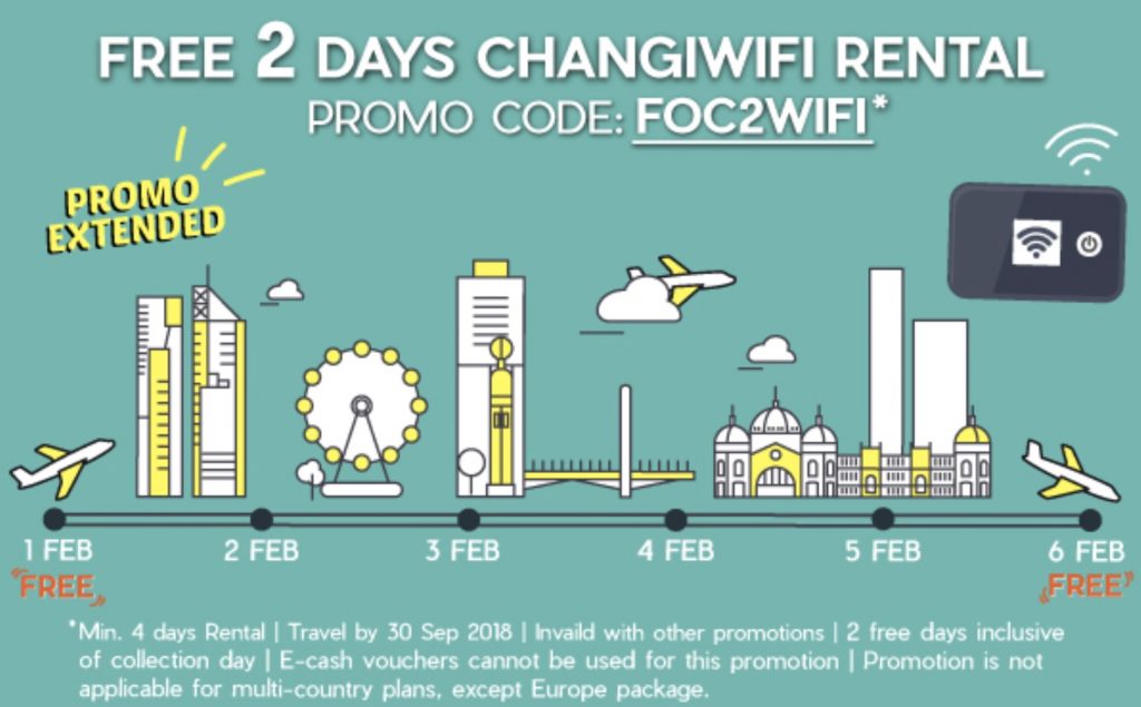 ChangiWIFI 2 Days FREE Promo Extended due to popular demand | Why Not Deals 2