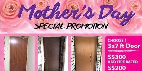 HDDoor Singapore Mother’s Day Special Promotion 5-13 May 2018