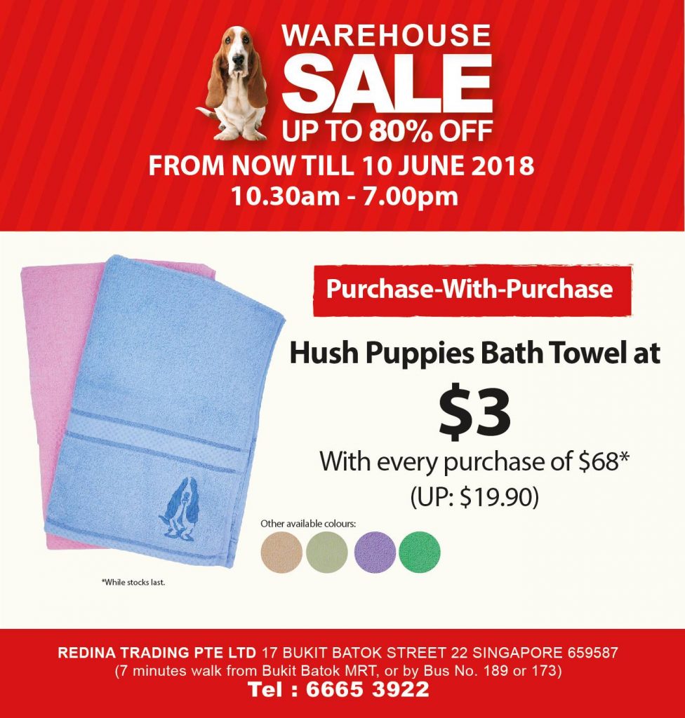 Hush Puppies Singapore Warehouse Sale Up to 80% Off Promotion ends 10 Jun 2018 | Why Not Deals