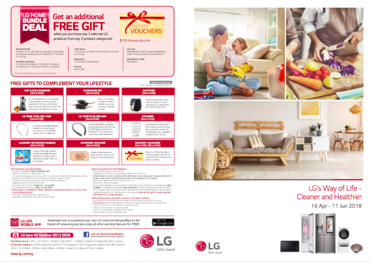 LG Singapore is offering promotional deals on LG solutions through 11 Jun 2018 | Why Not Deals