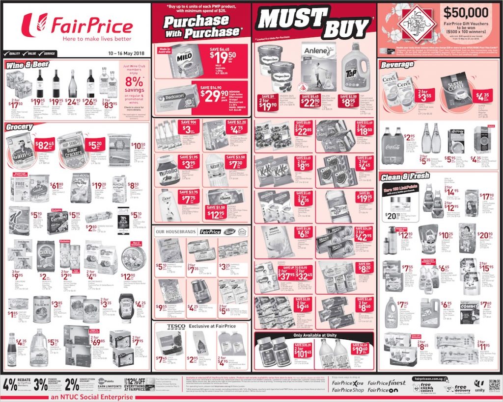 NTUC FairPrice Singapore Your Weekly Saver Promotion 10-16 May 2018 | Why Not Deals 3