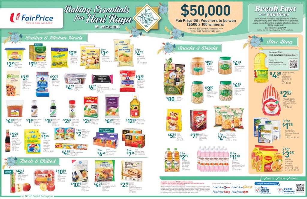 NTUC FairPrice Singapore Your Weekly Saver Promotion 17-23 May 2018 | Why Not Deals 2