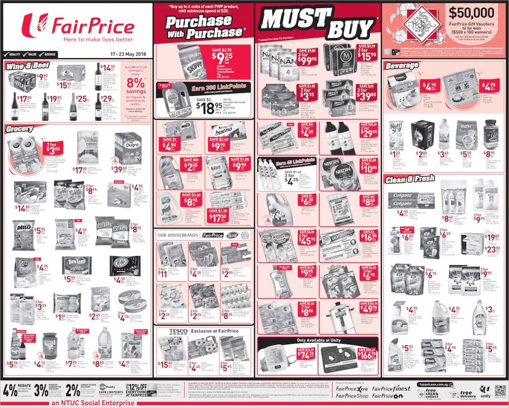 NTUC FairPrice Singapore Your Weekly Saver Promotion 17-23 May 2018 | Why Not Deals 3