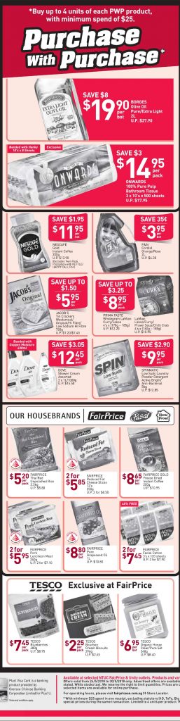 NTUC FairPrice Singapore Your Weekly Saver Promotion 24-30 May 2018 | Why Not Deals 2
