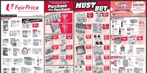 NTUC FairPrice Singapore Your Weekly Saver Promotion 3-9 May 2018