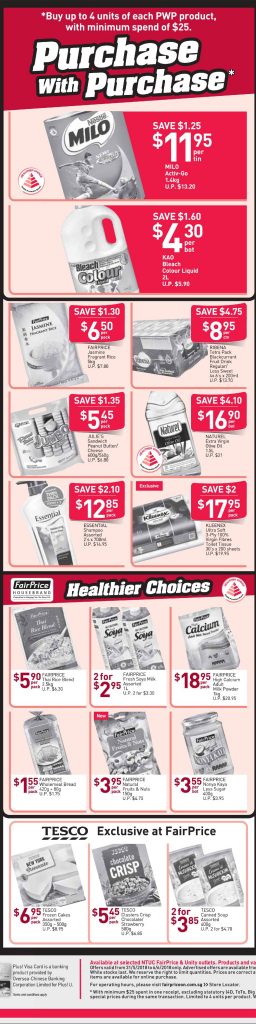 NTUC FairPrice Singapore Your Weekly Saver Promotion 31 May - 6 Jun 2018 | Why Not Deals 1
